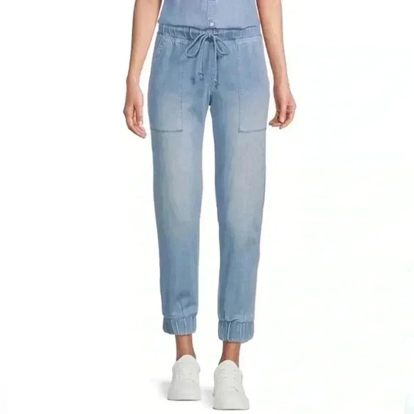 Cloth and Stone Chambray Blue Joggers - Picture 3 of 4